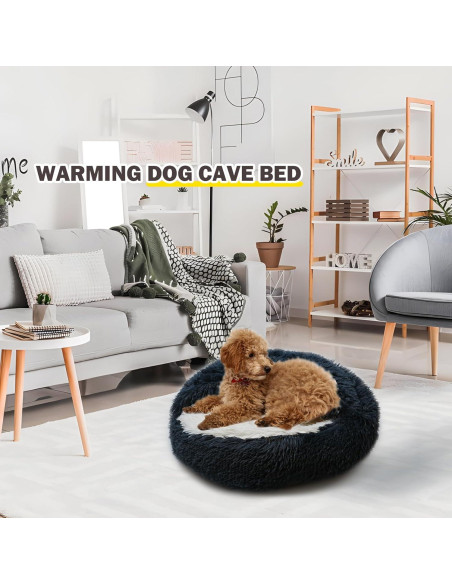 Cama para Gatos y Perros Pequeños BELEEWILWON 61x61cm Gris