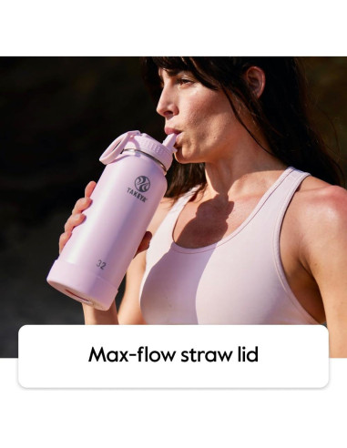 Botella Acero Inoxidable Takeya Actives 1.89L Onyx