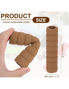 Cubiertas de Manijas de Puerta uxcell - 10 Pcs Espuma NBR 2