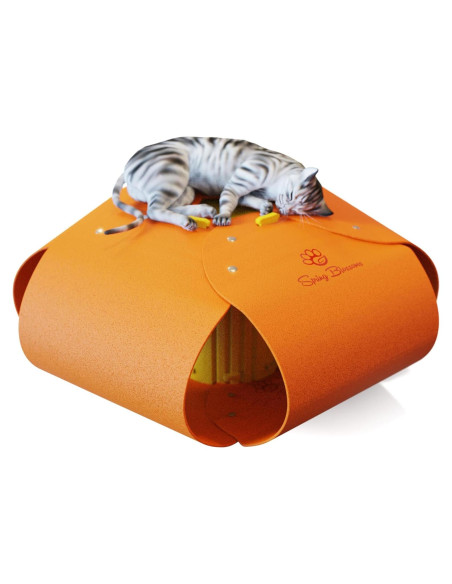 Túnel para Gatos Spring Blossoms Naranja 64.5x29 cm