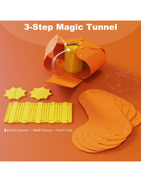 Túnel para Gatos Spring Blossoms Naranja 64.5x29 cm