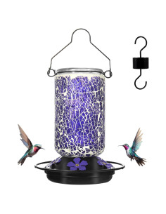 Alimentador de Colibrí de Vidrio MKLZ 537.6 ml 5 Puertos
