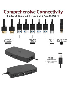 Estación de Acoplamiento USB-C CA Essential DS-1000 4K HDMI 2