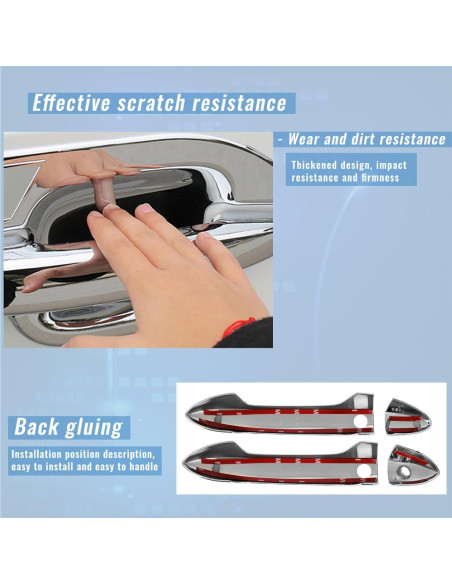 Cubiertas de Manijas de Puerta Exterior ECCPP para Honda Accord/Pilot