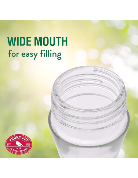 Alimentador de Colibríes Perky-Pet 210PB Vidrio 473 ml Rojo