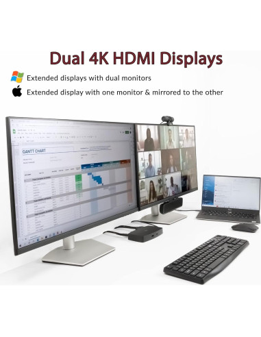 Estación de Acoplamiento USB-C CA Essential DS-1000 4K HDMI