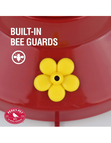 Alimentador de Colibríes Perky-Pet 210PB Vidrio 473 ml Rojo