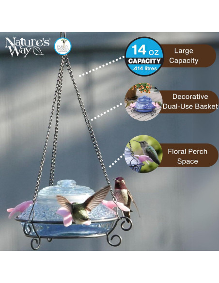 Alimentador de Colibríes Nature's Way ANTHF2-I Iluminado 414ml