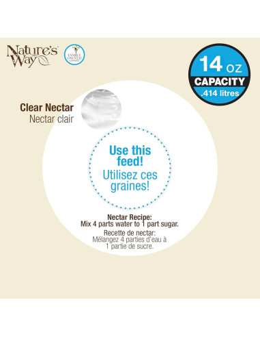 Alimentador de Colibríes Nature's Way ANTHF2-I Iluminado 414ml