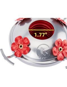 Base Inferior Reemplazo Alimentador Colibrí REZIPO Rojo 2