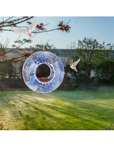 Comedero para Aves VCUTEKA Mosaico Redondo 20.32 cm