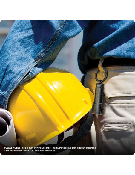 Gancho Magnético TUSITA para Linternas Olight NEBO 7.99x1.98cm