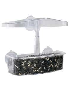 Comedero para Aves Droll Yankees Observer Ventana 2 Tazas