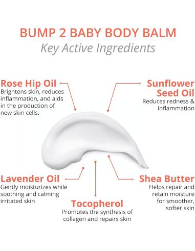 Bálsamo Corporal Multitarea Visha Skincare Bump 2 Baby 283.5 g