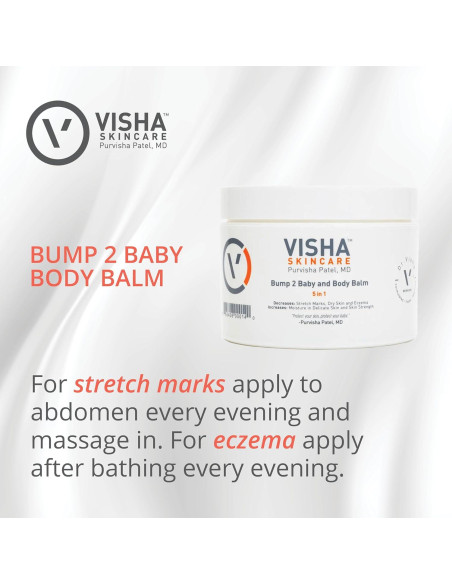 Bálsamo Corporal Multitarea Visha Skincare Bump 2 Baby 283.5 g Bálsamo Corporal Multitarea Visha Skincare Bump 2 Baby 283.5 g