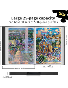 Carpeta de Almacenamiento de Rompecabezas MOZOOSON 500 Piezas 2