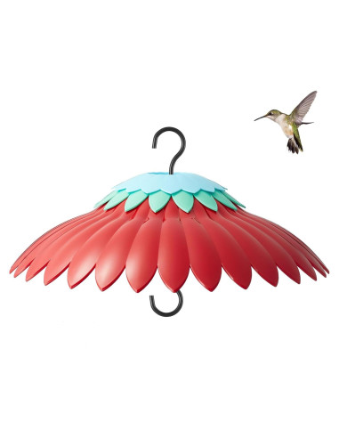 Cubierta para Comedero de Aves Beserie Domo Rojo 28cm