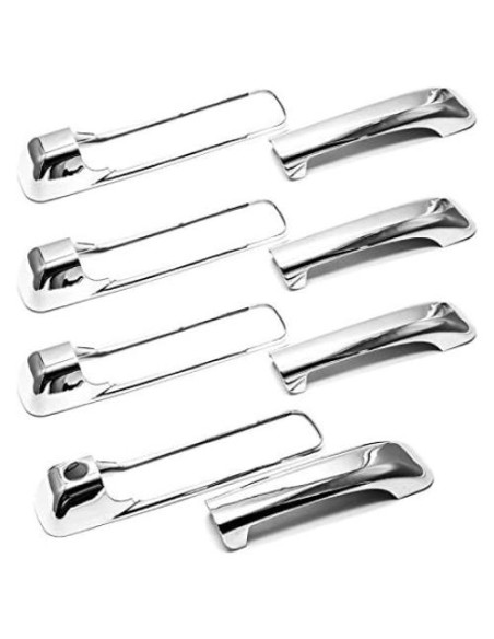 Cubiertas de Manijas de Puerta Chrome Sizver para RAM 1500/2500/3500