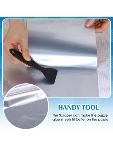24 Hojas Adhesivas para Rompecabezas Fullhawl 37 x 18 cm