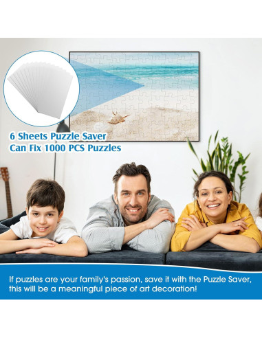 24 Hojas Adhesivas para Rompecabezas Fullhawl 37 x 18 cm