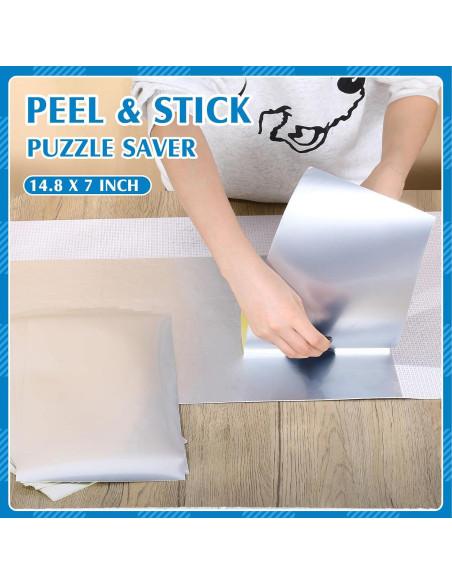 24 Hojas Adhesivas para Rompecabezas Fullhawl 37 x 18 cm