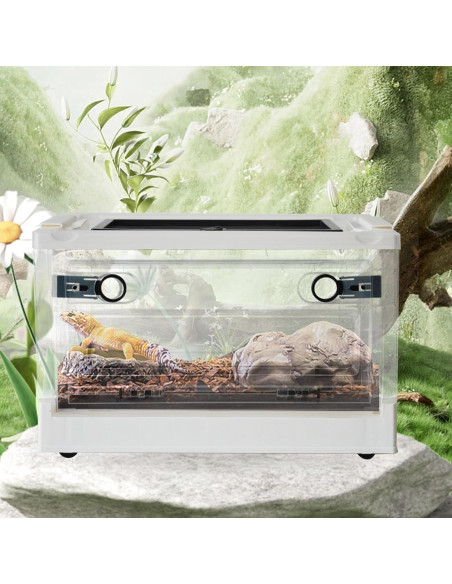 Caja de Alimentación para Reptiles PINVNBY 39.6x29.5x24.1 cm