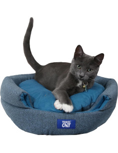 Casa para Gatos Meowbile de Viaje 63.5x45.7 cm Azul Mediana 2