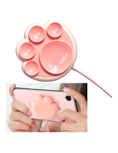 Cargador Inalámbrico 15W Rosa Gato CXIBIKL para iPhone
