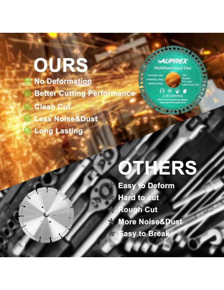 Paquete de 5 Discos Indestructibles 10.16 cm AUPREX Verde