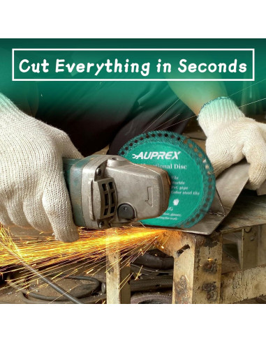 Paquete de 5 Discos Indestructibles 10.16 cm AUPREX Verde