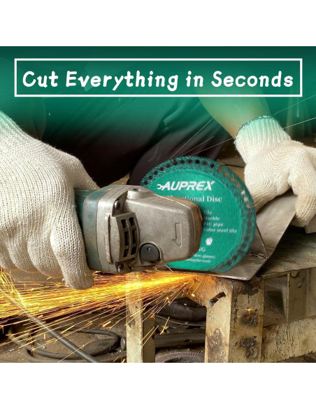 Paquete de 5 Discos Indestructibles 10.16 cm AUPREX Verde