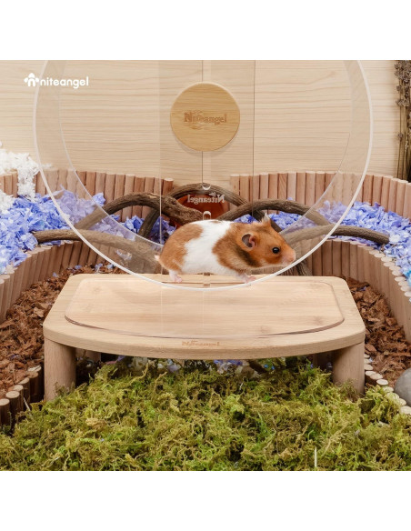 Plataforma Antideslizante Niteangel para Rueda de Hámster Mediana