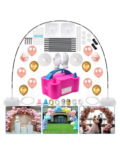 Kit de Arco de Globos iRabey con Bomba Eléctrica 3.05x2.74m