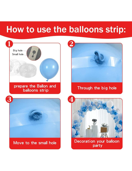 Set 4 Bombas de Globo Inflador Manual Janef - Colores Variados