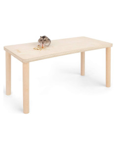 Plataforma de Madera Niteangel para Hámsters y Pequeños Animales - 39.88x18.03 cm