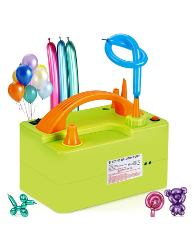 Bomba de Aire Eléctrica AGPTEK 3-en-1 para Globos 500W