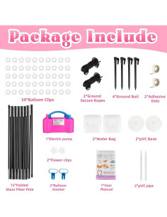 Kit de Arco de Globos con Bomba Eléctrica Voircoloria 2