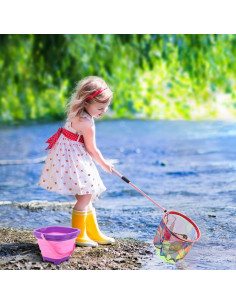 Red de Pesca Telescópica Lanboon para Niños con Cubo Plegable 2