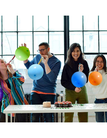 100 Globos de Fiesta Kolavia 30 cm Látex Coloridos Premium