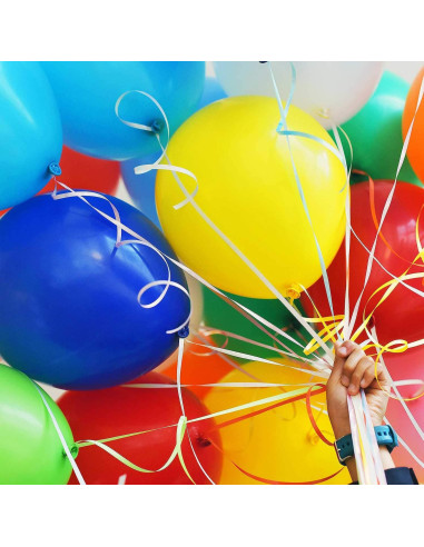 100 Globos de Fiesta Kolavia 30 cm Látex Coloridos Premium