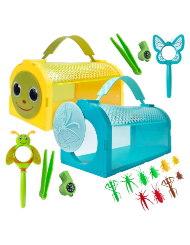 Kit de Atrapabichos Esensson para Niños 3+ Años - 2 Jaulas Insectos