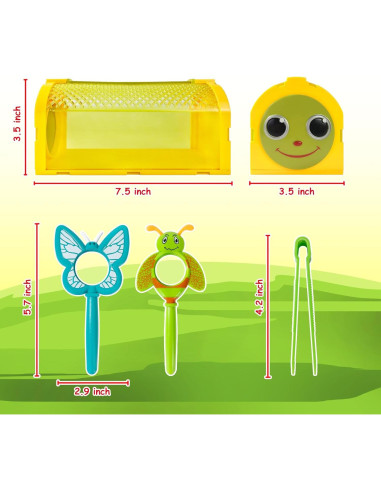 Kit de Atrapabichos Esensson para Niños 3+ Años - 2 Jaulas Insectos