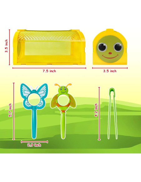 Kit de Atrapabichos Esensson para Niños 3+ Años - 2 Jaulas Insectos
