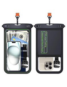 Bolsa Flotante Impermeable Lanhiem IPX8 para Teléfono Negro