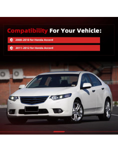 Juego de Cubiertas de Manijas de Puerta Exterior cciyu 4 Piezas Honda Accord 2008-2012 2