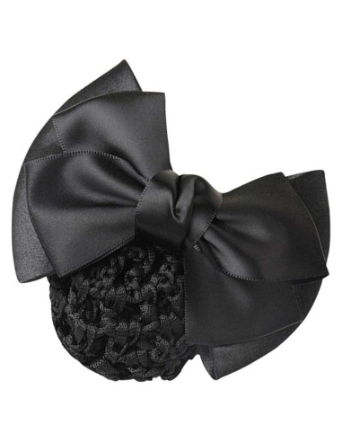 Clip para el cabello Pro Bow Barrette negro elástico 11.5x7.2cm