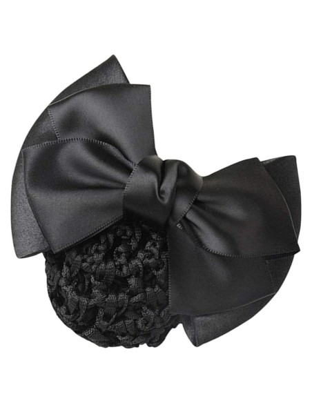 Clip para el cabello Pro Bow Barrette negro elástico 11.5x7.2cm