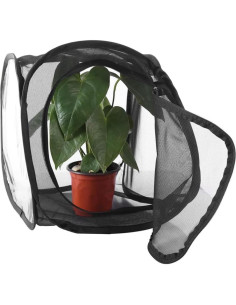 Jaula de Insectos Plegable KYEQATY 40x40x60cm Transparente 2