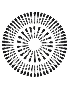 Clips de Cabello Choicbaby 80 PCS 5.6 cm Negros Metalizados