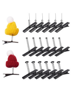 Clips de Pelo Alligator Beadthoven 30pcs Negros 4cm